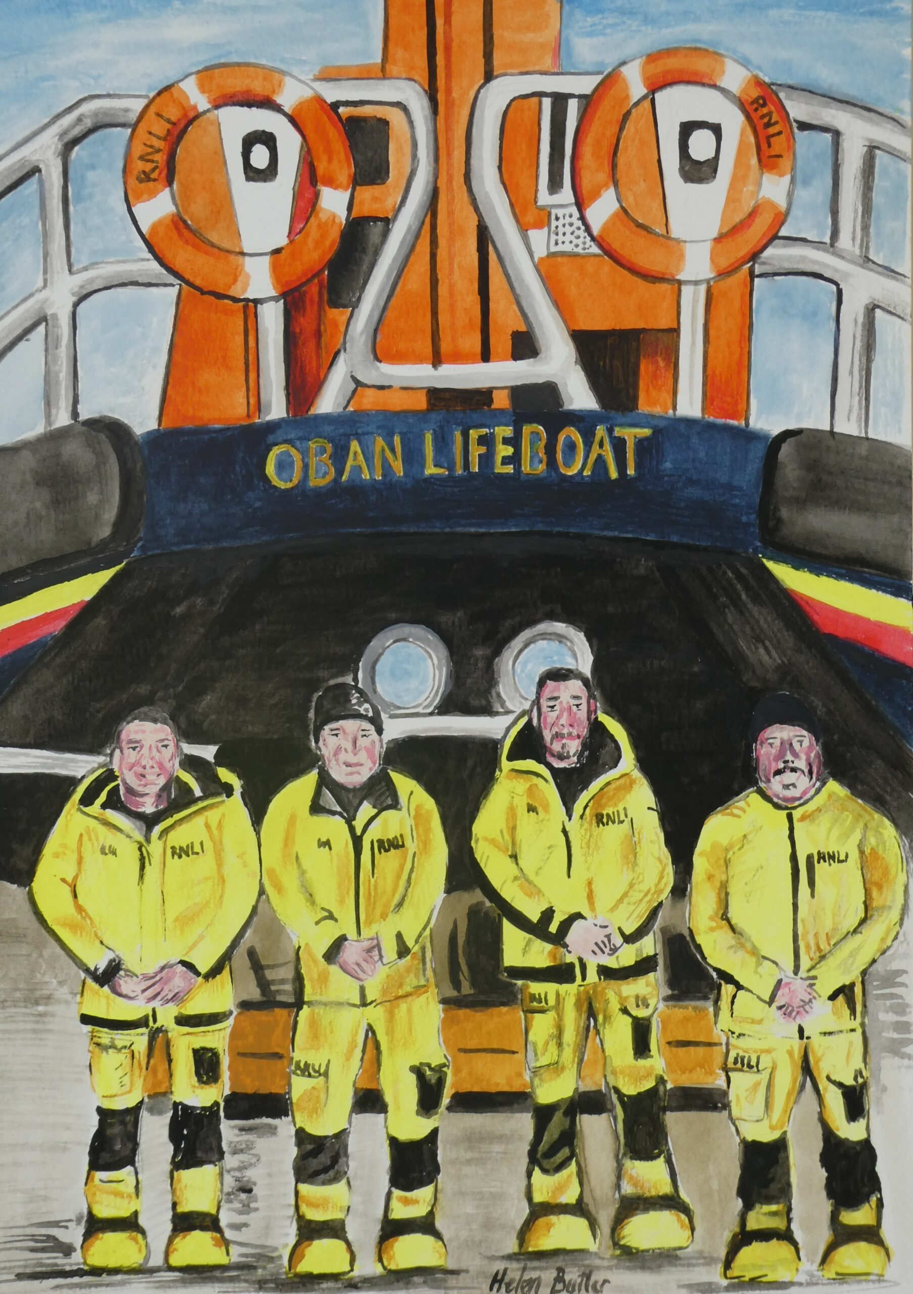 Oban Lifeboat and crew