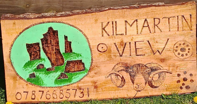 Kilmartin View accommodation sign