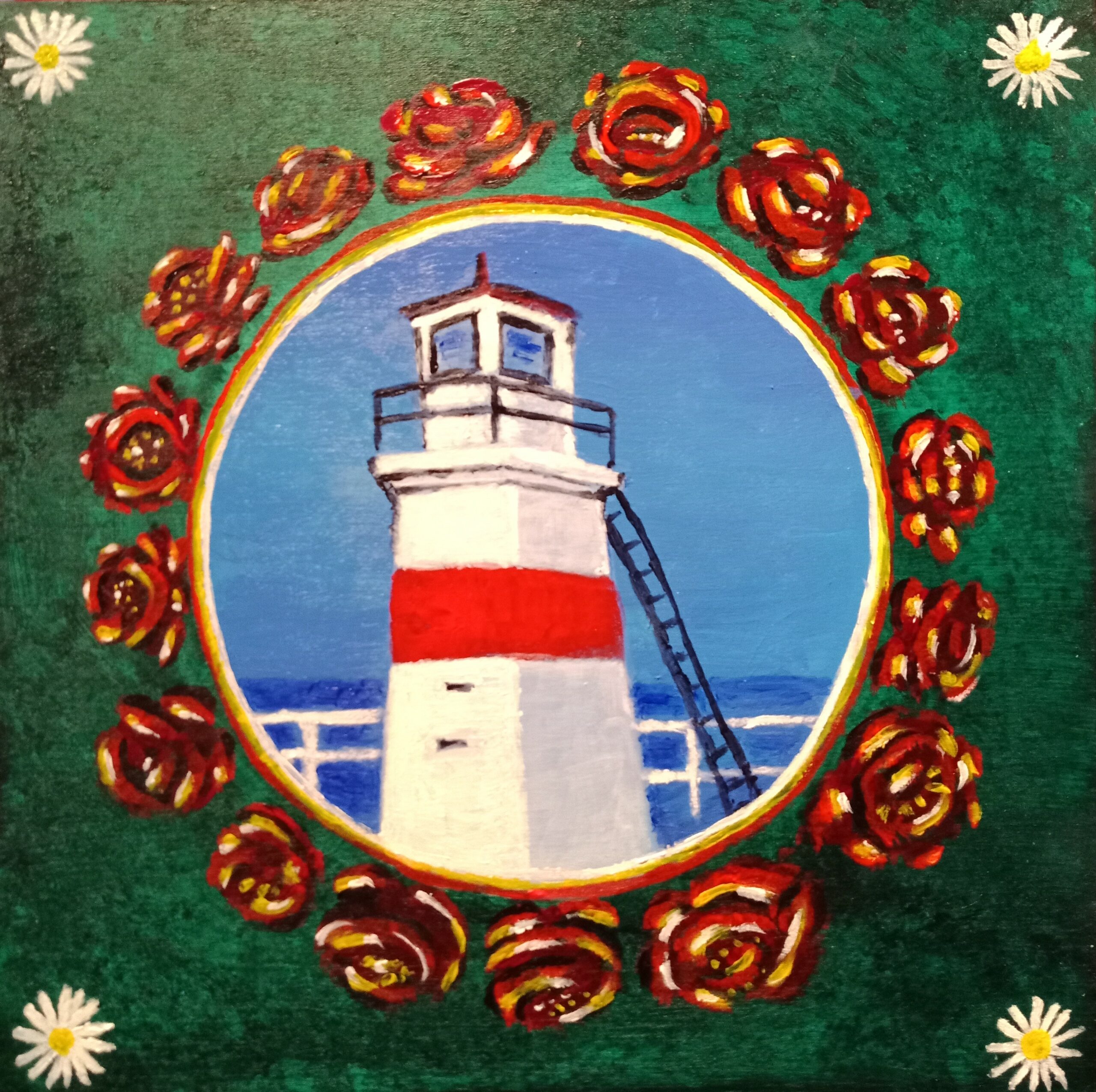 Crinan Canal Lighthouse wooden panel