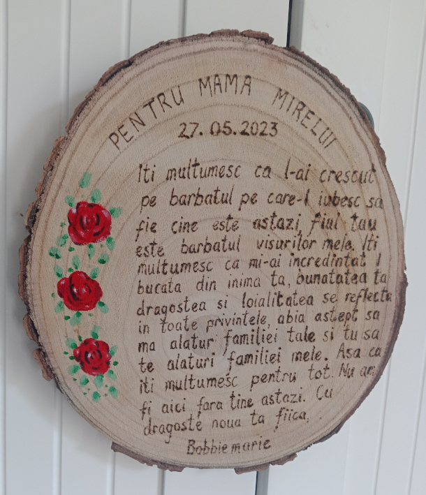 To the Mother of the Groom (in Romanian)