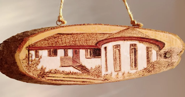 Pyrography house