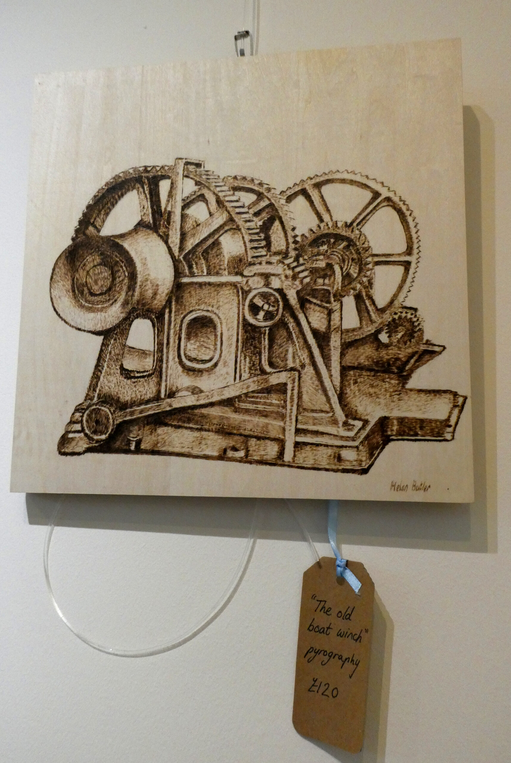 Old Boat Winch - pyrography