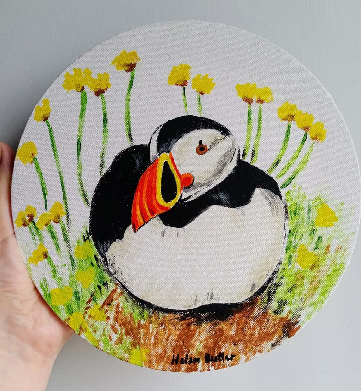 Puffin - acrylic